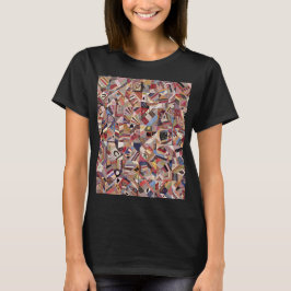 Crazy quilt top t shirt