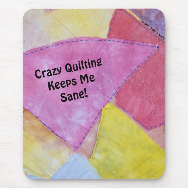 Crazy Quilting Mousepad Musmatta (Framsidan)
