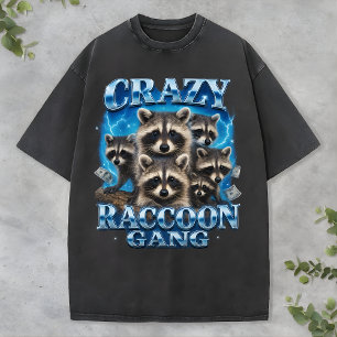 Crazy Raccoon Gang Bootleg Rolig Riddj-Rap Tröja