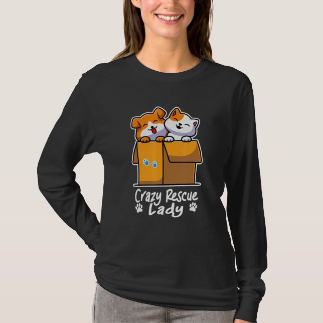Crazy Rädding Dam Animal Women T Shirt (Framsida)