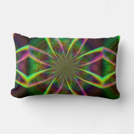 Crazy Rainbow Flower Lumbarkudde
