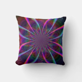 Crazy Rainbow Flower Two Kudde