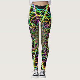 Crazy Rainbow Spiral Leggings