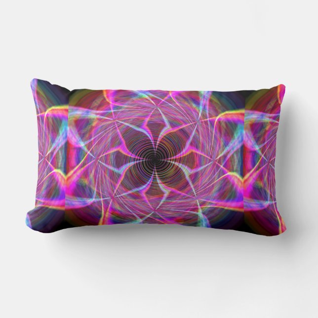 Crazy Rainbow Spiral Two Lumbarkudde (Framsida)