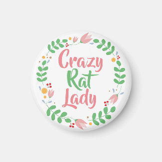 Crazy Råtta Dam Magnet