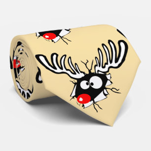 Crazy Red Nposed Reindeer Slips
