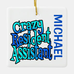 Crazy Resident Assistant ANPASSNINGSBAR Julgransprydnad Keramik