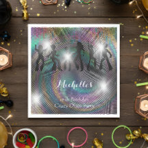 Crazy retro psychedelic disco-födelsedag
