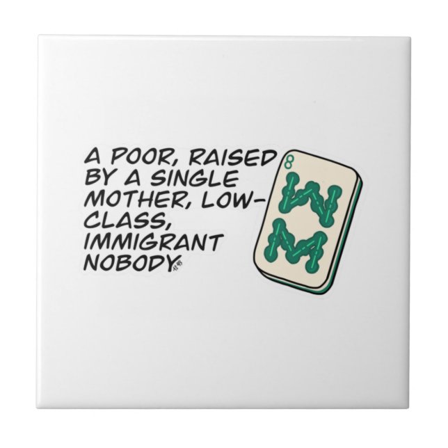 Crazy Rik Asians Mahjong-scencitat Classic Kakelplatta (Framsidan)