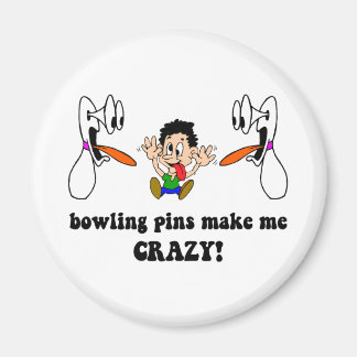 Crazy roligt bowling magnet