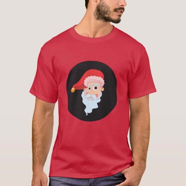 Crazy Santa T Shirt (Framsida)