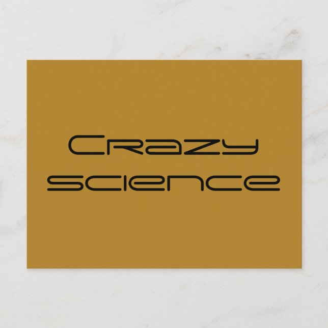 Crazy science från Orphan Black Vykort (Framsida)