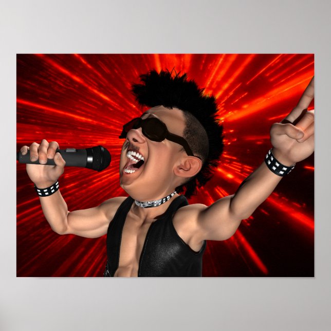 Crazy Screams and Laser Beams Poster (Framsidan)