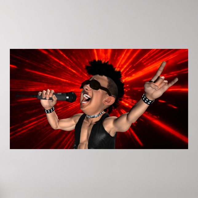 Crazy Screams and Laser Beams Poster (Framsidan)