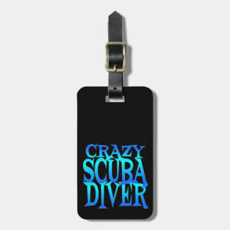 Crazy Scuba Diver Bagagebricka