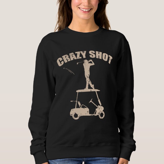 Crazy Shot Golf Golf Car Trendsport T Shirt (Framsida)