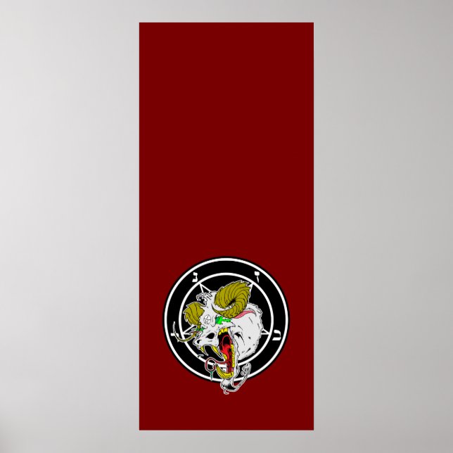 Crazy Sigil of Baphomet Banner Poster (Framsidan)