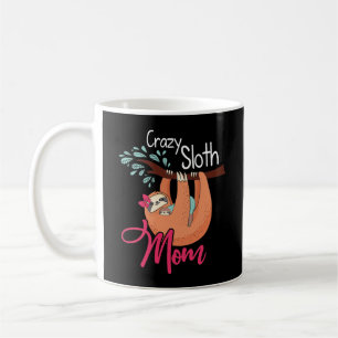 Crazy Sloth Mamma Tee for Mors dag Gifts Kaffemugg
