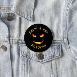 Crazy Smile Halloween Button Knapp