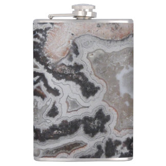 Crazy Snöre Agate Gemstone Photo Flask Fickplunta