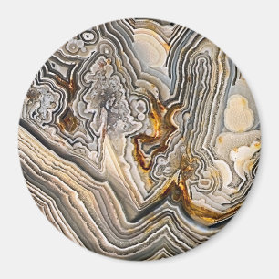 Crazy Snöre Agate Magnet
