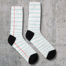 Crazy Socks-fodrad anteckning papper