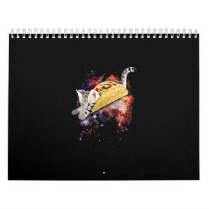 Crazy Space Taco Cat Funny Galaxy Gift Kalender