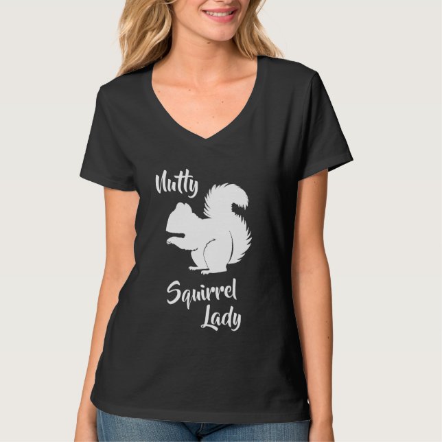 Crazy Squirrel Dam Funny Squirrel Humor Shirt T (Framsida)