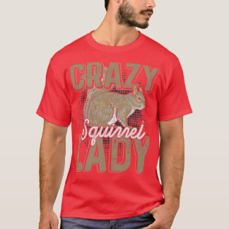 Crazy Squirrel Dam Women Grunge T Shirt