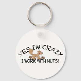 Crazy Squirrel Nyckelring