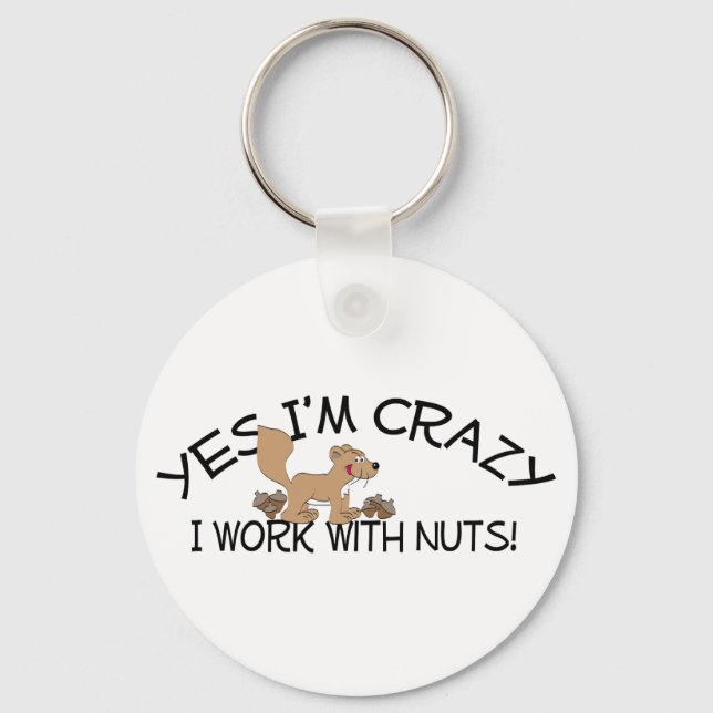 Crazy Squirrel Nyckelring (Framsida)