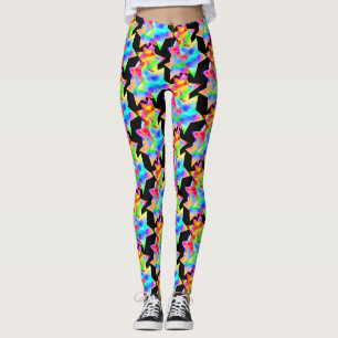 Crazy Star Resa Dazzle Shine Focus Rainbow Galaxy Leggings