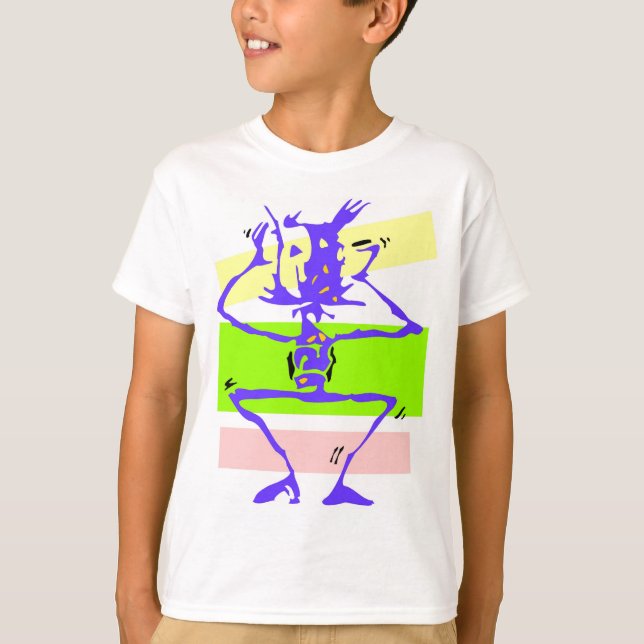 Crazy Stick figur T Shirt (Framsida)