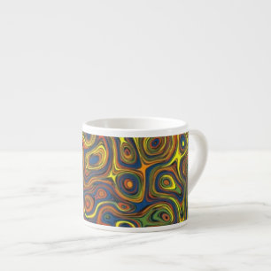 Crazy Swirls Espresso Mugg, abstrakt design Espressomugg