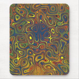 Crazy Swirls Mousepad Abstract Design Musmatta