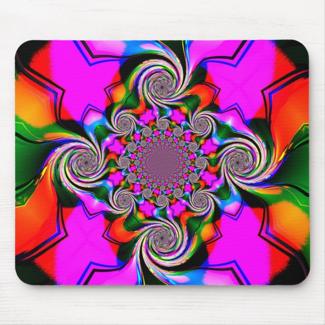 Crazy Swirls Mousepad Musmatta (Framsidan)