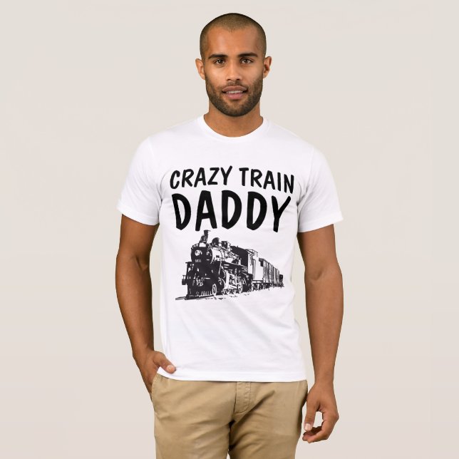 CRAZY TÅG DADDY PAPPA T-shirts (Hel framsida)