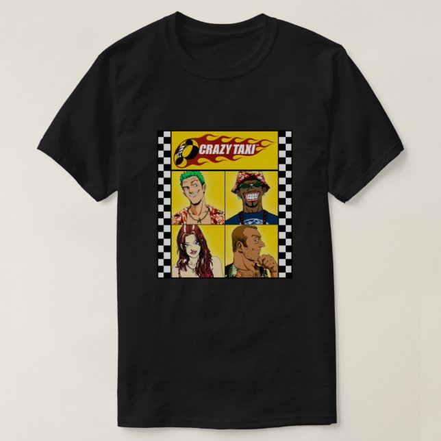 Crazy Taxi  T Shirt (Design framsida)