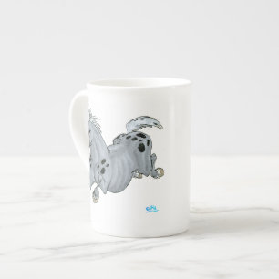 Crazy Tecknad Horse Bone China Mugg Benporslin Mugg