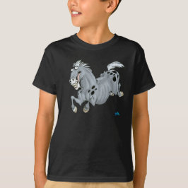 Crazy Tecknad Horse Children T-Shirt