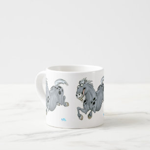Crazy Tecknad Horse Espresso Mugg Espressomugg