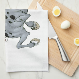 Crazy Tecknad Horse Kitchen Towel Kökshandduk