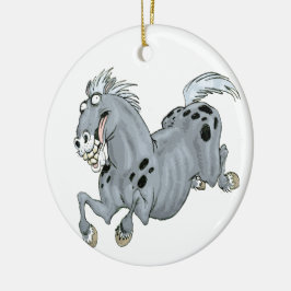 Crazy Tecknad Horse Ornament