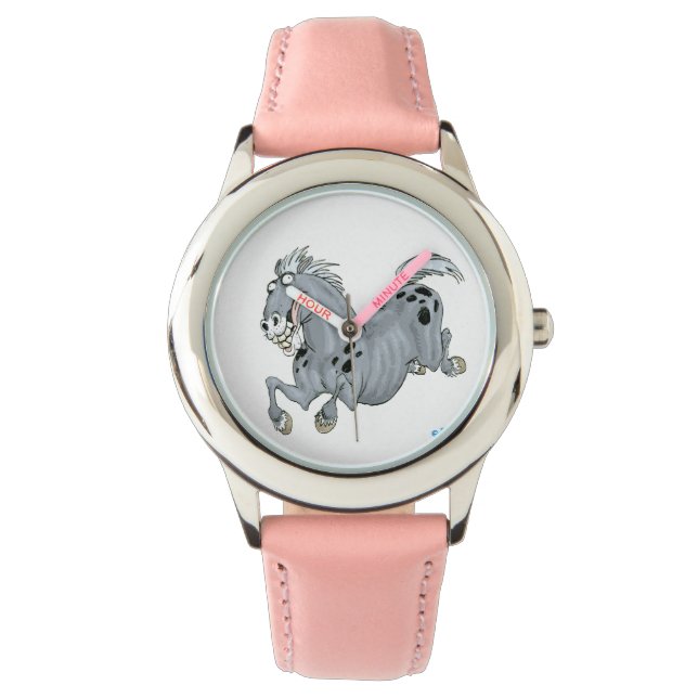 Crazy Tecknad Horse Watch Armbandsur (Framsida)