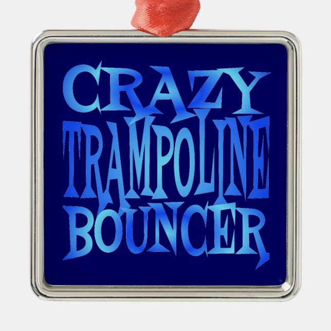 Crazy Trampoline Bouncer Julgransprydnad Metall (Framsidan)