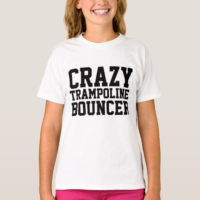 CRAZY TRAMPOLINE BOUNCER Kids T-shirts Sweatshirt (Framsida)