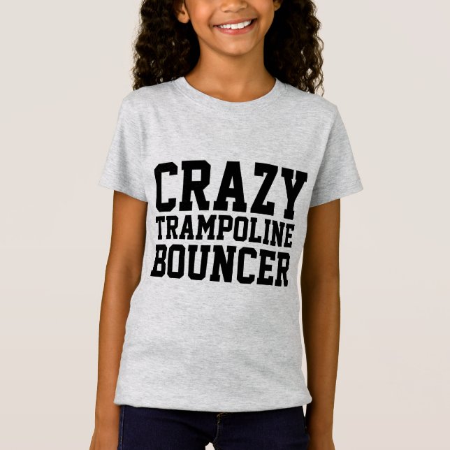 CRAZY TRAMPOLINE BOUNCER Kids T-tröjor T-shirt (Framsida)