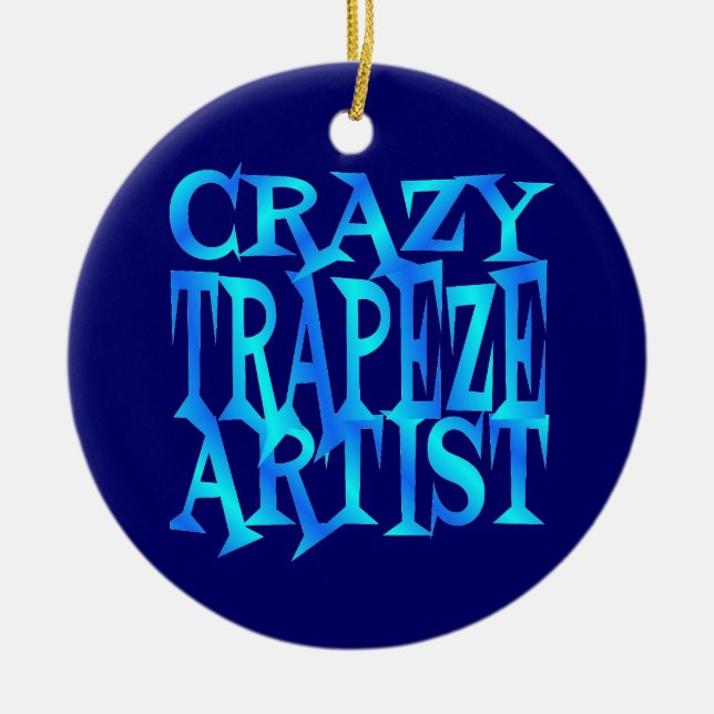Crazy Trapeze Artist Julgransprydnad Keramik (Framsidan)