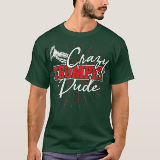 Crazy Trumpet, Retro Trumpeter T Shirt