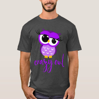Crazy Uggla Dam Cute Nocvändal Bird Predator Birds T Shirt